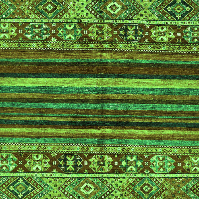 Machine Washable Abstract Green Modern Area Rugs, wshabs603grn