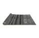 Sideview of Abstract Gray Modern Rug, abs604gry