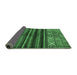 Sideview of Abstract Emerald Green Modern Rug, abs604emgrn