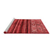 Modern Red Washable Rugs