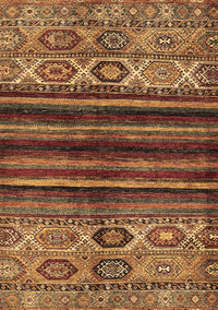 Abstract Brown Modern Rug, abs604brn