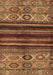 Abstract Brown Modern Rug, abs604brn