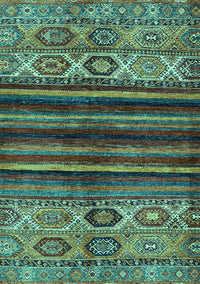 Abstract Turquoise Modern Rug, abs604turq