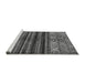 Sideview of Machine Washable Abstract Gray Modern Rug, wshabs604gry