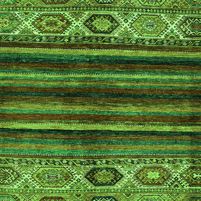 Machine Washable Abstract Green Modern Area Rugs, wshabs604grn