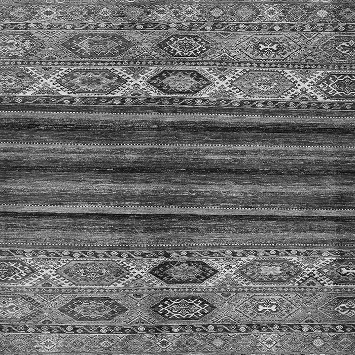 Square Abstract Gray Modern Rug, abs604gry