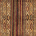 Square Abstract Brown Modern Rug, abs604brn