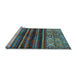 Sideview of Machine Washable Abstract Light Blue Modern Rug, wshabs604lblu