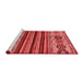 Modern Red Washable Rugs