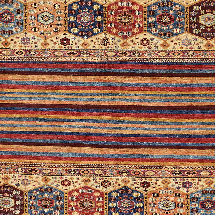 Machine Washable Abstract Brown Red Rug, wshabs605