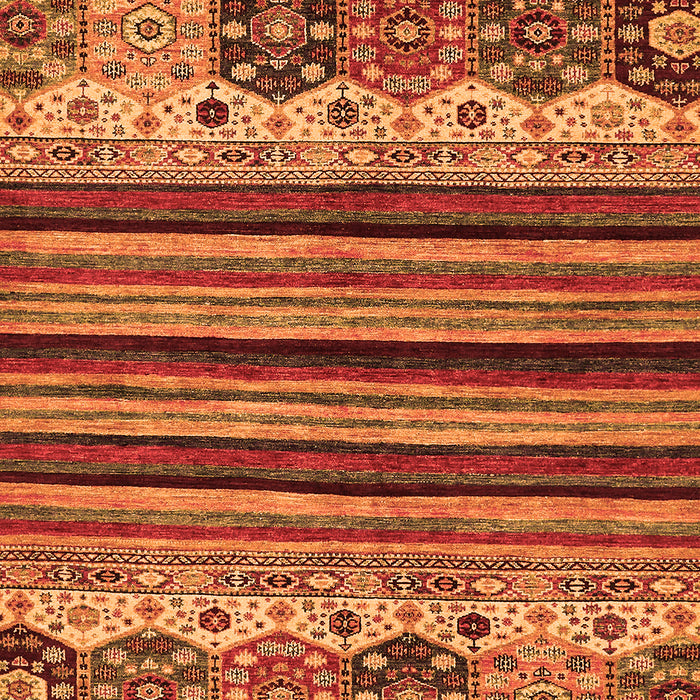 Machine Washable Abstract Orange Modern Area Rugs, wshabs605org