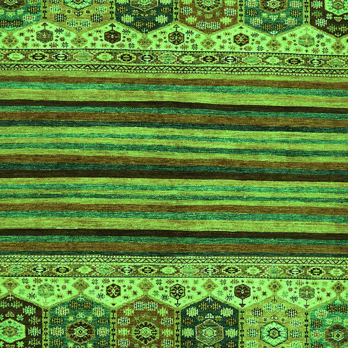 Machine Washable Abstract Green Modern Area Rugs, wshabs605grn