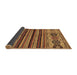 Sideview of Abstract Brown Modern Rug, abs605brn