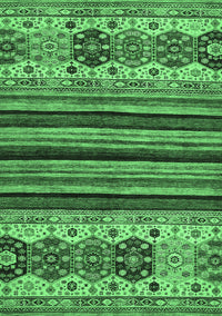 Abstract Emerald Green Modern Rug, abs605emgrn