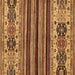 Square Abstract Brown Modern Rug, abs605brn