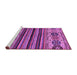 Sideview of Machine Washable Abstract Purple Modern Area Rugs, wshabs605pur