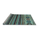 Sideview of Machine Washable Abstract Light Blue Modern Rug, wshabs605lblu