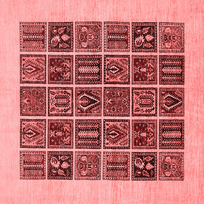 Abstract Red Modern Rug, abs606red