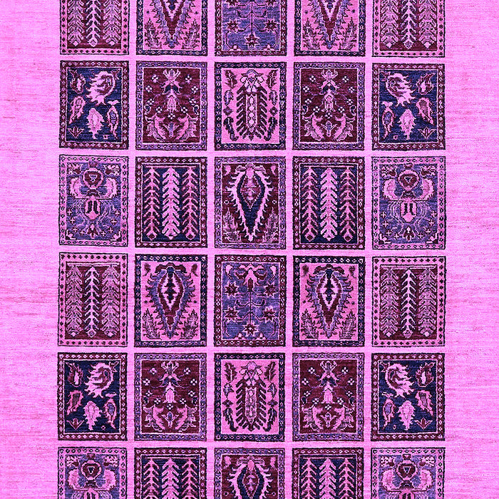 Machine Washable Abstract Purple Modern Area Rugs, wshabs606pur