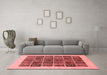 Modern Red Washable Rugs