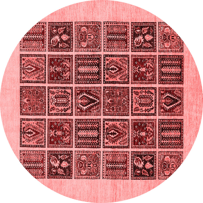 Machine Washable Abstract Red Modern Rug, wshabs606red