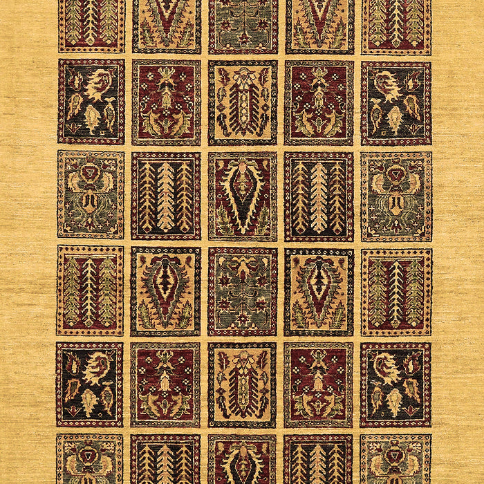 Abstract Brown Modern Rug, abs606brn