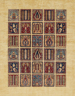 Machine Washable Abstract Chrome Gold Yellow Rug, wshabs606