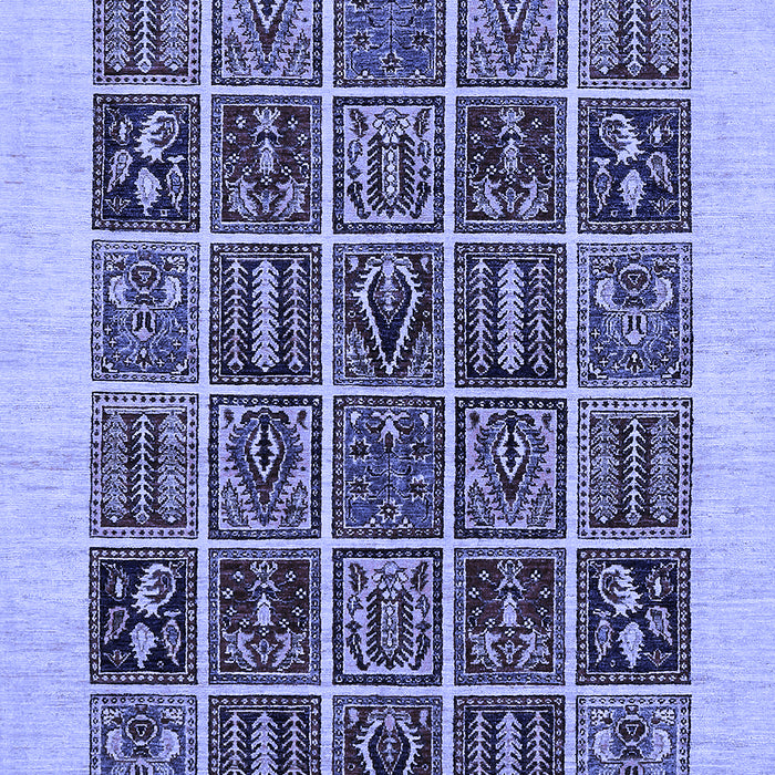 Machine Washable Abstract Blue Modern Rug, wshabs606blu