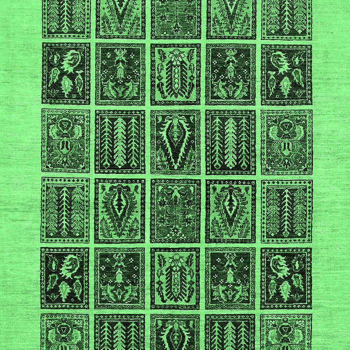 Abstract Emerald Green Modern Rug, abs606emgrn