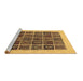 Sideview of Machine Washable Abstract Brown Modern Rug, wshabs606brn