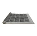 Sideview of Abstract Gray Modern Rug, abs606gry