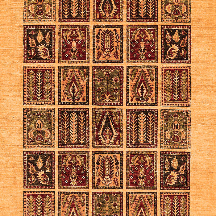 Abstract Orange Modern Rug, abs606org