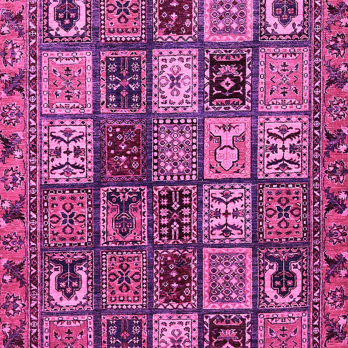 Machine Washable Abstract Pink Modern Rug, wshabs607pnk