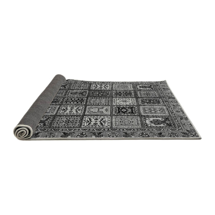 Sideview of Abstract Gray Modern Rug, abs607gry