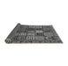 Sideview of Abstract Gray Modern Rug, abs607gry