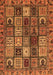 Machine Washable Abstract Orange Modern Area Rugs, wshabs607org