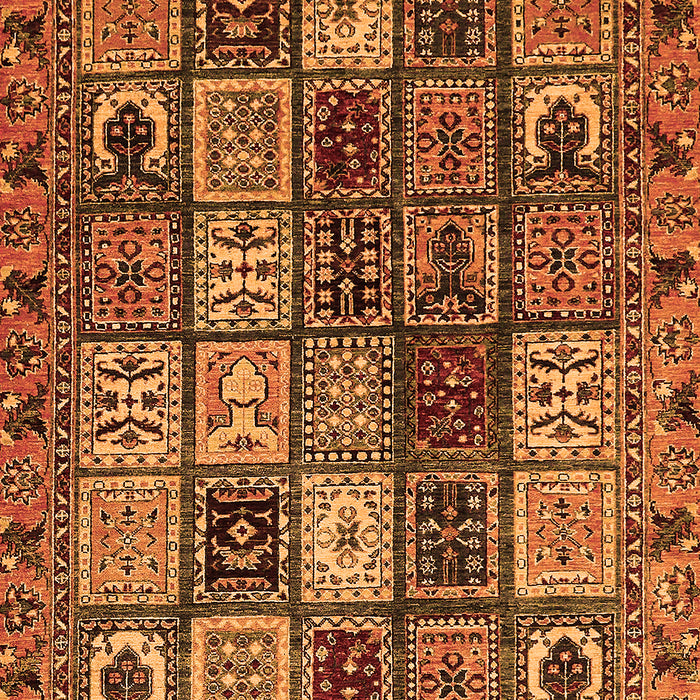 Machine Washable Abstract Orange Modern Area Rugs, wshabs607org