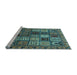 Sideview of Machine Washable Abstract Light Blue Modern Rug, wshabs607lblu