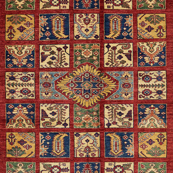 Machine Washable Abstract Tomato Red Rug, wshabs608