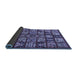 Sideview of Abstract Blue Modern Rug, abs608blu