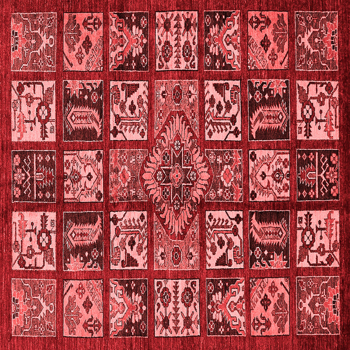 Abstract Red Modern Rug, abs608red