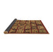 Sideview of Abstract Brown Modern Rug, abs608brn