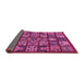 Sideview of Abstract Pink Modern Rug, abs608pnk