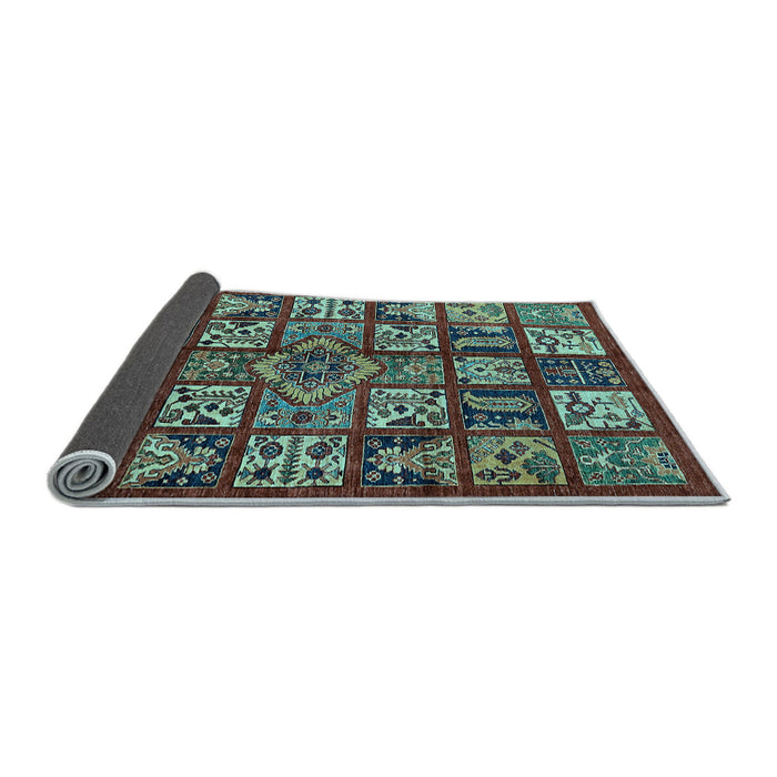 Sideview of Abstract Light Blue Modern Rug, abs608lblu