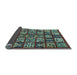 Sideview of Abstract Light Blue Modern Rug, abs608lblu