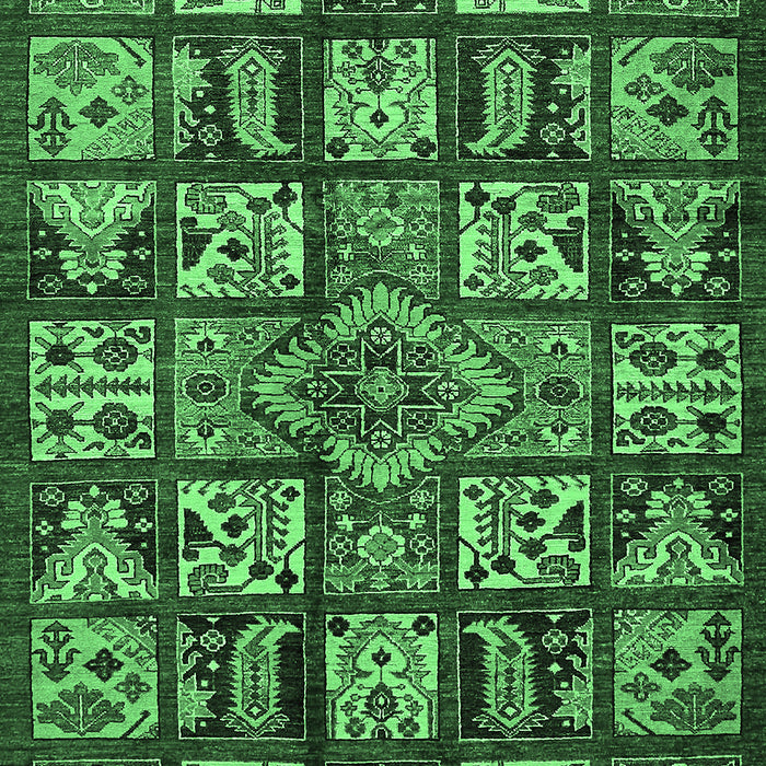 Machine Washable Abstract Emerald Green Modern Area Rugs, wshabs608emgrn