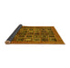 Sideview of Abstract Yellow Modern Rug, abs609yw