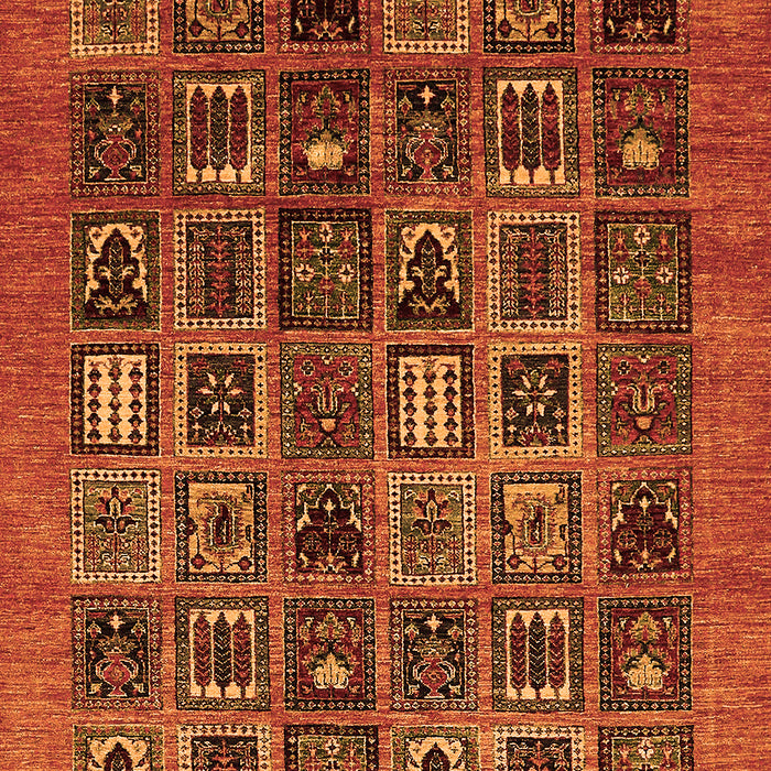 Machine Washable Abstract Orange Modern Area Rugs, wshabs609org