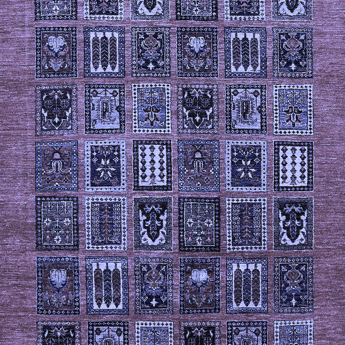 Abstract Blue Modern Rug, abs609blu