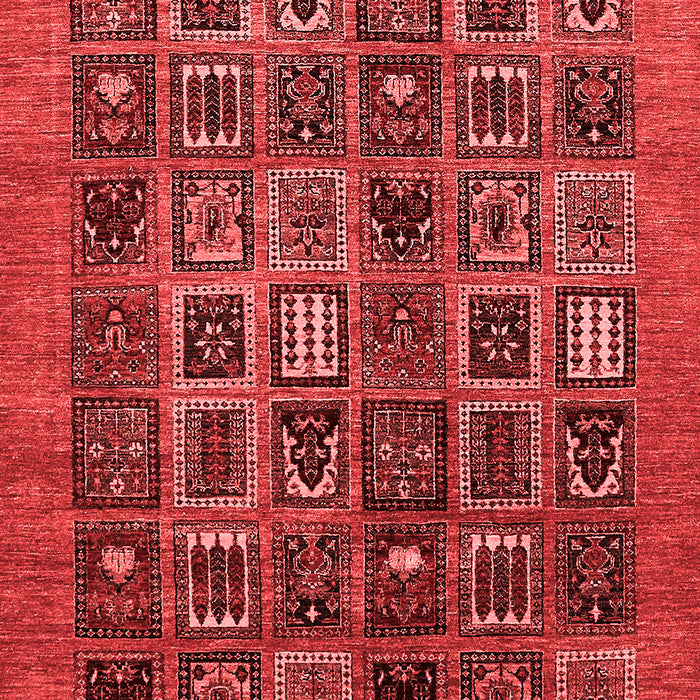 Abstract Red Modern Area Rugs
